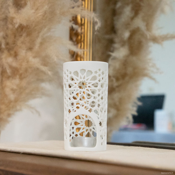 Brûle-Parfum Porcelaine Moucharabieh