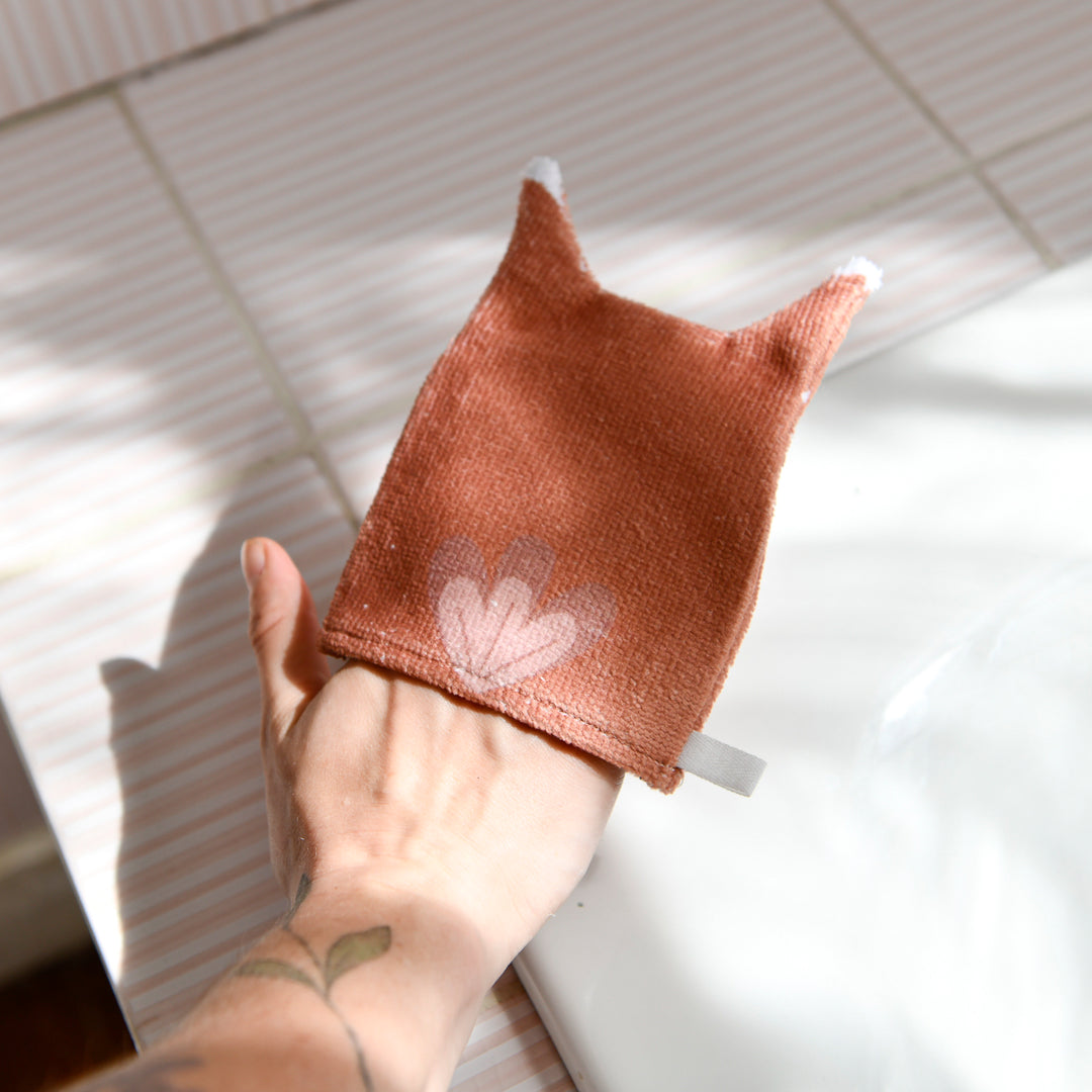 Gants de bain animaux